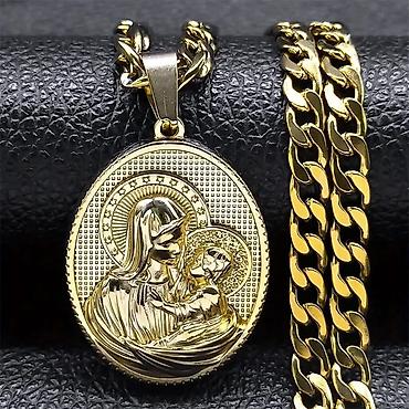 Ogrlice: Lančići sa verskim privescima – više modela - Materijal: nerđajući — 11