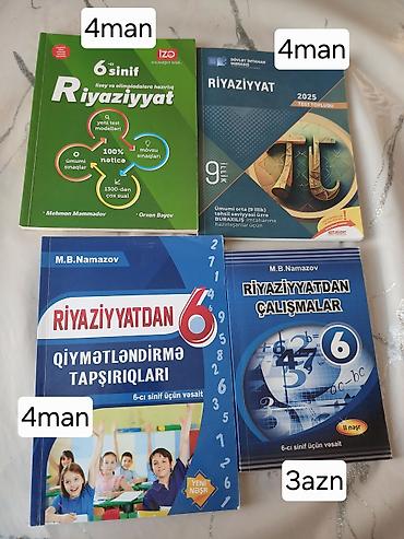 klas 6: Riyaziyyat üzrə hazırlıq üçün 4 ədəd kitab toplusu. - 6-cı sinif üçün — 1