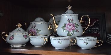farfor serviz: Чайный набор, цвет - Белый, Фарфор, СССР — 2