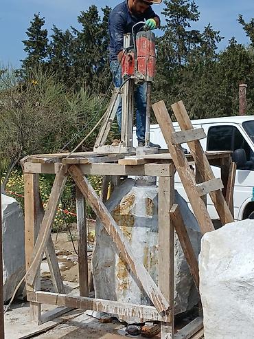 Beton işləri: Beton və daş kəsimi xidməti - Peşəkar benzinli disk kəsici ilə beton — 8