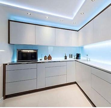 Кухонные гарнитуры: Кухонный гарнитур, цвет - Серый, МДФ — 44