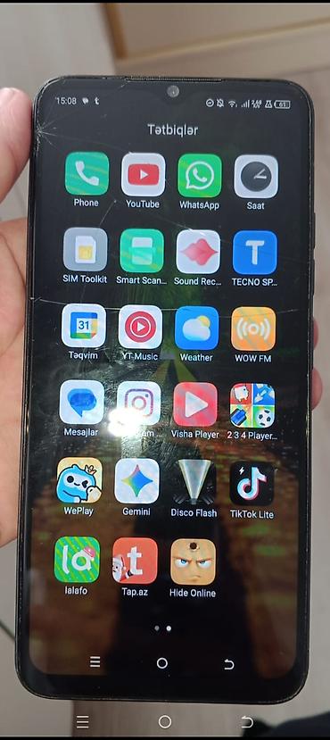 adaptırlar: Tecno Spark Go 2023, 64 GB, rəng - Mavi, Qırıq — 2
