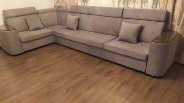 диван назира: Угловой диван, цвет - Серый, Новый