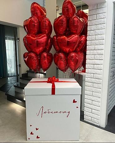 Шары: Воздушные шары «Сердца» — готовые композиции для романтического декора — 12