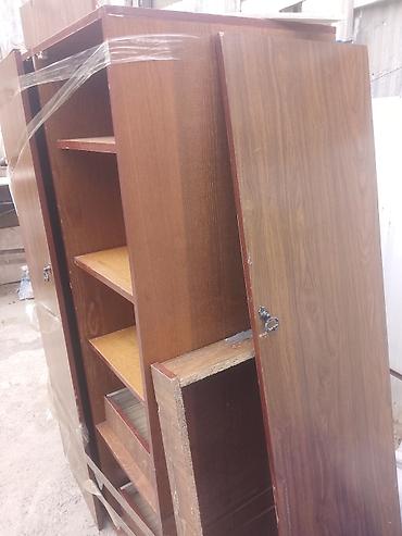 Digər dolablar: Mebel dolabı – çox bölməli, taxta dekorlu - Material: Laminat/LDSP — 2