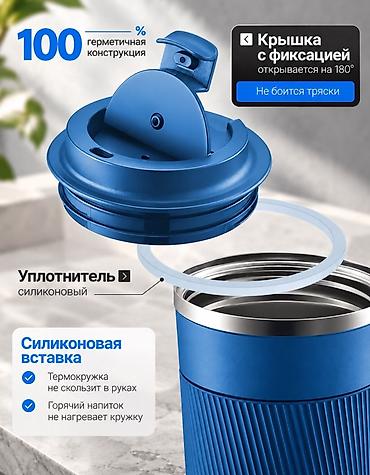Термокружки: Термокружка 510 мл — вакуумная термоизоляция и 100% герметичная — 2