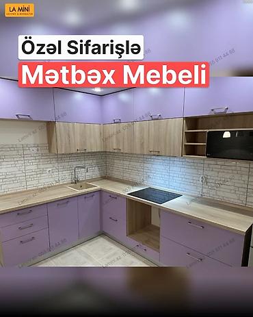 misar frez: Sifarişlə mətbəx dəsti, MDF, Kredit yoxdur — 5