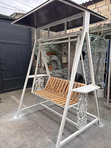 mebel satilir: Bağ yelləncəyi – damlı, metal konstruksiyalı - Güclü metal çərçivə — 1
