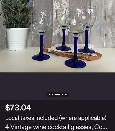 Čaše: Case nove,vintaz za vino,holandske. Case nove,sve na njima odsjaj od — 2