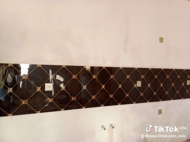 Kafel və metlax: Kafel metlax işləri - Ölçü: iri formatlı düzbucaqlı plitələr (divarda — 6