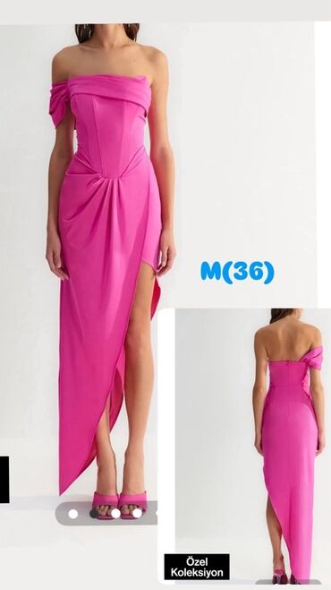 женские розовые кофточки: Вечернее платье, Макси, M