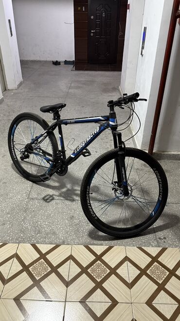 lenkeran velosiped: Dağ velosipedi – Спортмастер EM-850 (rəng: qara-mavi) Texniki