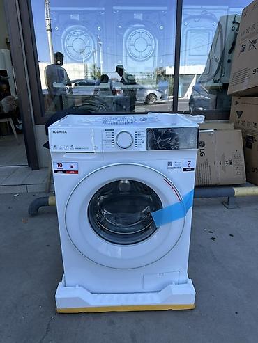 Кир жуучу автомат машина, Жаңы, Toshiba, 7 кг чейин, Фронталдык, Насыя lalafo.kg да Кир жуучу автомат машина, Жаңы, Toshiba, 7 кг чейин, Фронталдык, Насыя