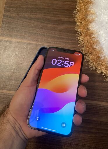 ikinci el ayfon: IPhone 12 Pro Max, 256 GB, Mavi, Zəmanət, Face ID, Sənədlərlə