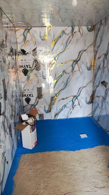 кухонные оборудования: Сделаем душовой.шпкиловка Обои Краска