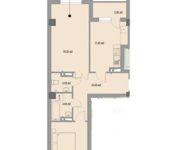 Продажа квартир: 2 комнаты, 63 м², Элитка, 9 этаж, ПСО (под самоотделку)