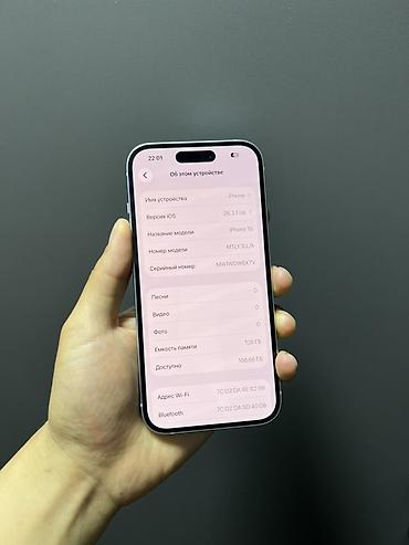 Apple iPhone: IPhone 15, Б/у, 128 ГБ, Голубой, Чехол, 92 % — 3