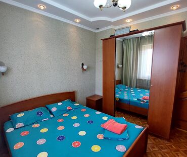 2х комнатные квартиры в бишкеке снять в Кыргызстан | Долгосрочная аренда квартир: 3 комнаты, Постельное белье, Кондиционер, Парковка