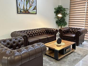 Ofis dəst mebeli: Chester Elegant 3 yerlik divan : ✨Chester Elegant Divan — 1750 yox — 8