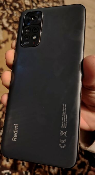 аккумуляторная батарея для телефона fly: Redmi Note 11, 128 ГБ, цвет - Черный, Отпечаток пальца