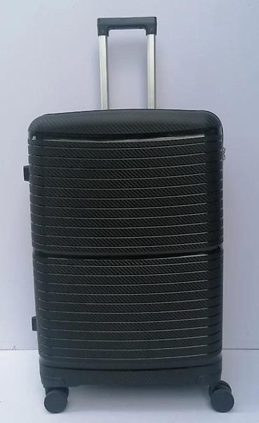 Putni koferi i torbe: Tvrdi kofer na točkićima – crni, sa teksturom karbona - Materijal — 6