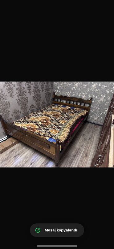 tek neferlik yataq gence: Двуспальная кровать, Без выдвижных ящиков
