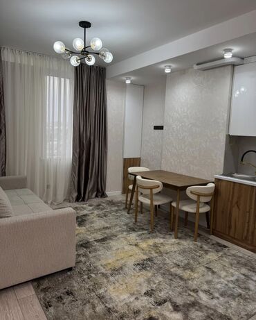 сдаю квартиру кызыл аскере: 1 комната, 39 м², Элитка, 7 этаж, Евроремонт