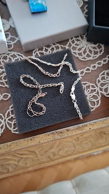 925 gümüş boyunbağı ve bilerzik - Material: 925 ayar Sterling gümüş