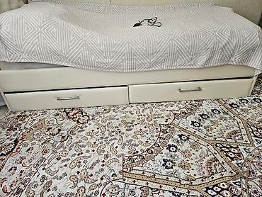 bunk bed: Односпальная кровать, Б/у, С ящиком для хранения, длина - 185 см — 2