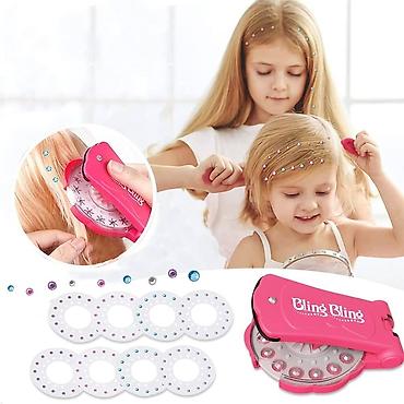 quad daraq: Uşaq saç bəzəmə dəsti – “Bling Bling” büllur yapışdırıcı aparatı və — 6