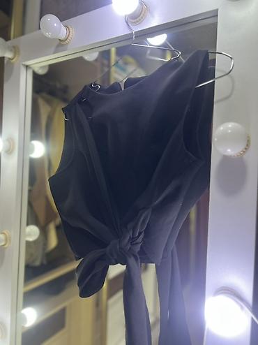 nike corab: Qara rəngli qadın top – yanları bağlamalı model - Rəng: dərin qara - — 3