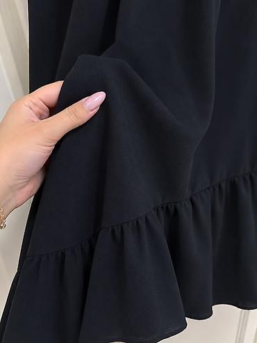 Donlar: Qara maxi don – zərif siluet S ölşü - Rəng: Tünd qara - Üst hissə — 3