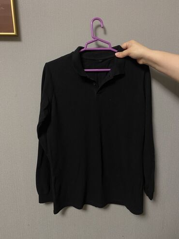 флисовые кофты бишкек: Qara uzunqollu polo köynək - Rəng: qara - Dizayn: klassik polo