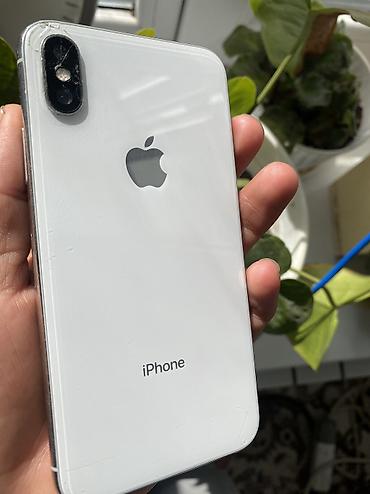 Мобильные телефоны и аксессуары: IPhone X, Б/у, 256 ГБ, Серебристый, 100 % — 1