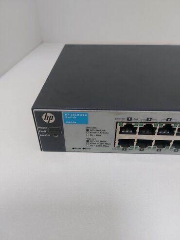 Modemlər və şəbəkə avadanlıqları: Hp switch,24 portluq,1Gb,idare olunan