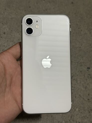 card reader бишкек: IPhone 11, Колдонулган, 128 ГБ, Ак, Коргоочу айнек, Каптама, 75 %