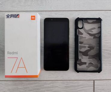 чехлы на телефон редми 9: Xiaomi, Redmi 7A, Б/у, 32 ГБ, цвет - Черный