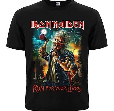 Футболки: Футболки с принтами Iron Maiden (черные) Варианты дизайна: - — 15