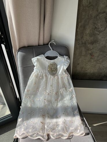 Платья: Детское платье, цвет - Белый, Новый — 4