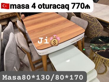 Qonaq otağı dəstləri: Yeni, 4 stul