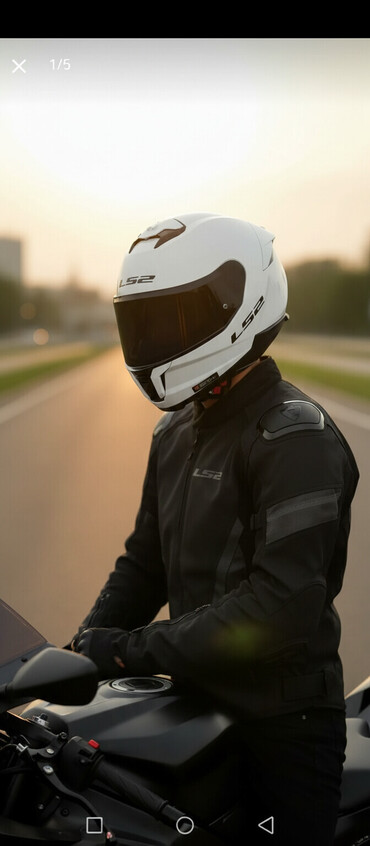 Moto dəbilqələr: LS2 integral motosiklet dəbilqəsi – ağ rəng Xüsusiyyətlər: - — 1