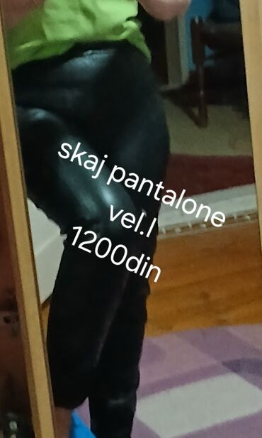 Pantalone: L, Visok struk, Ravne nogavice — 4