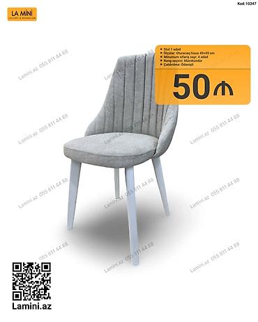 LA MINI yumşaq oturacaqlı stol/stul - Model: Stul (Kod: 10347) -