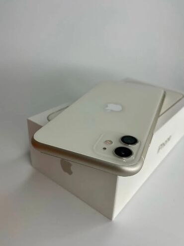 Apple iPhone: IPhone 11, 128 GB, Ağ, Zəmanət, Kredit, Simsiz şarj