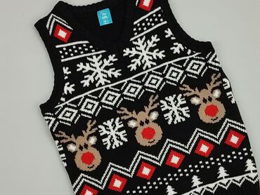 czarny obcisły top: Sweater, Little kids, 8 years, 122-128 cm, condition - Good