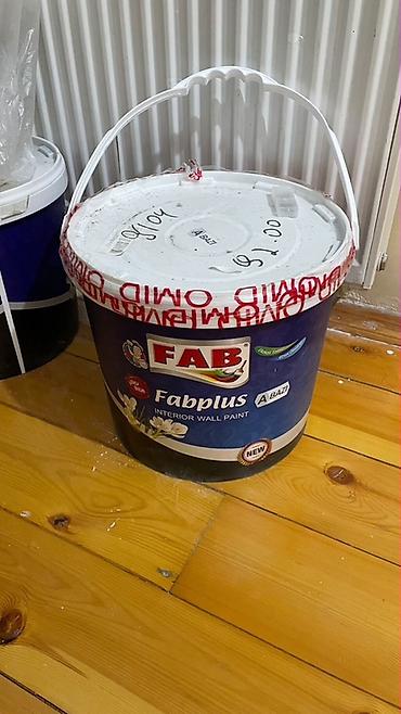 gilan tekstil parcalari: Məhsul: FAB Fabplus – daxili divar boyası (A bazi) 92m alınıb, 80 azn — 2