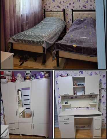 Digər Avtomobillər: Oğlan və qız üçün, İşlənmiş, 2 təknəfərlik çarpayı, Yazı masası, Dolab