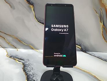 Samsung: Samsung Galaxy A7 2018, Б/у, 64 ГБ, цвет - Розовый, 1 SIM, 2 SIM — 11