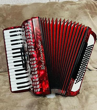 Аккордеоны: Аккордеон Weltmeister Stella, красный перламутровый корпус — 6