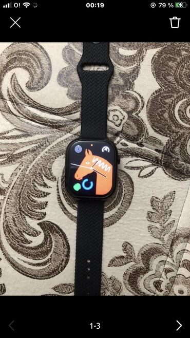 Другие смарт-часы: Смарт‑часы с прямоугольным сенсорным дисплеем и черным плетеным — 5